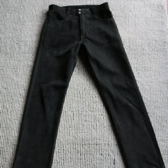 High-quality unworn black leather pants size XS. - Picture 7 of 16